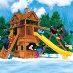 cedar playset clubhouse